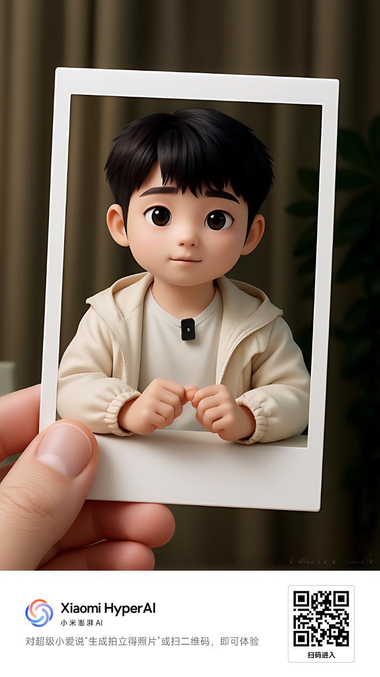 让超级小爱生成3D的我，比本人萌很多...小米你有这么Q的玩法进入手机，喜欢拍照