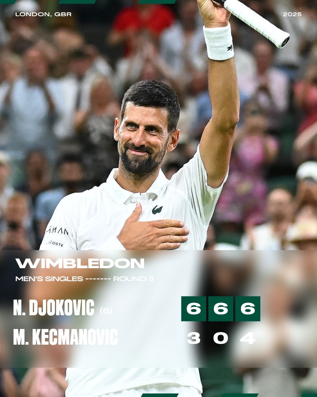小德职业生涯又一个里程碑：温网100胜！💯🐐🌱🎾 idemo nole 