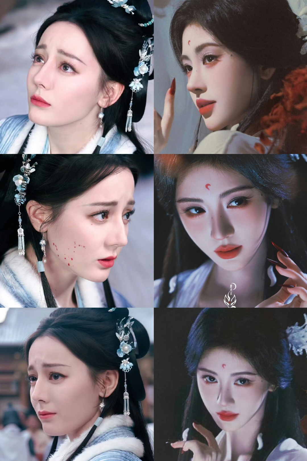 月鳞绮纪开播和白日提灯对打，网友说鞠婧祎的脸还能看下去，热巴这脸真的不适合古装啊