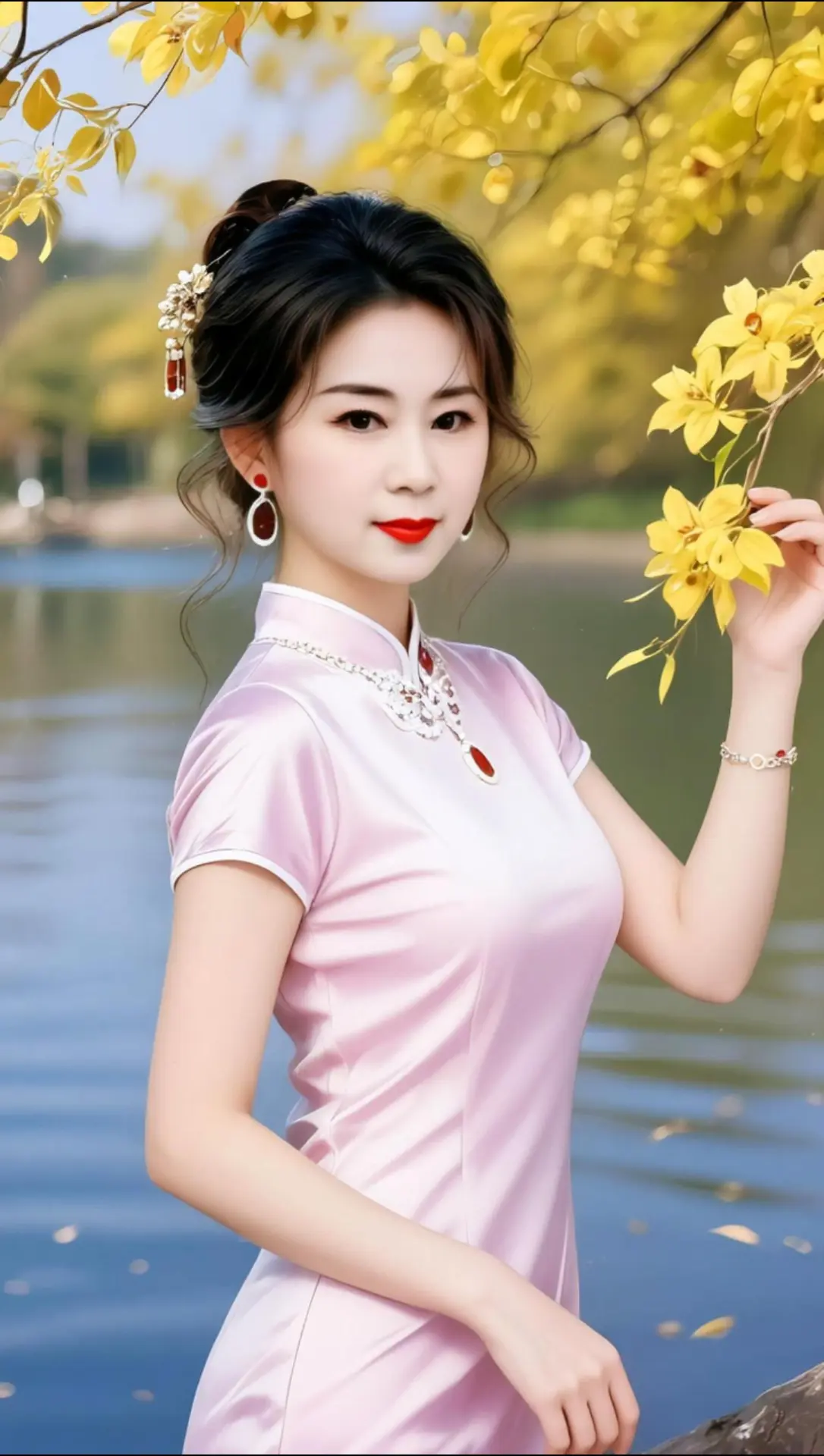 AI粉黛旗袍写真 随变ai随便玩