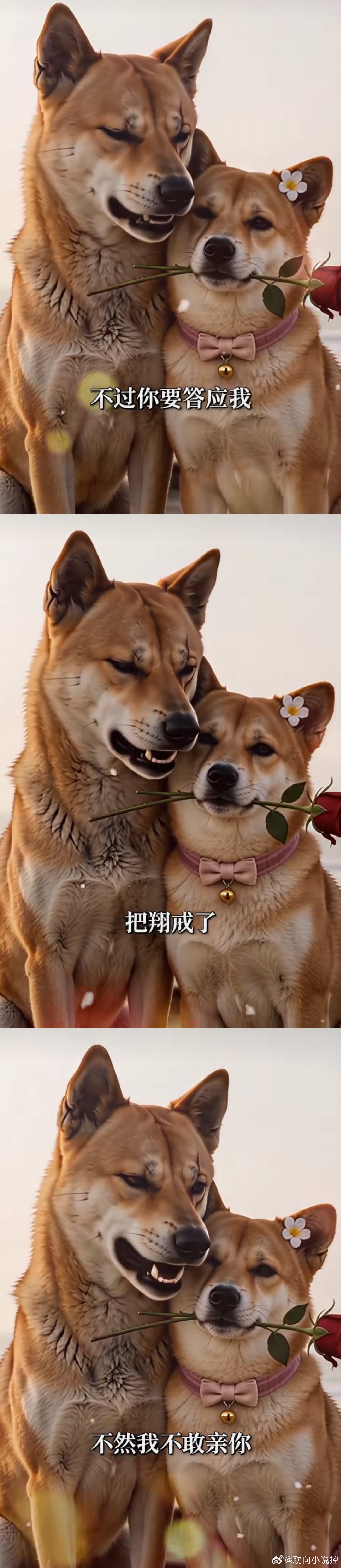 狗子的浪漫就是不要吃翔，我就亲你
