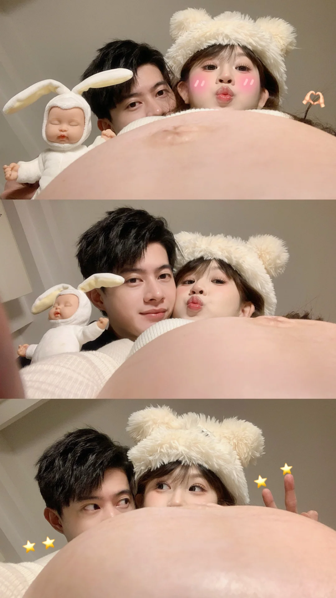 孕期合体照🫶🏻以后就是一家三口啦!!