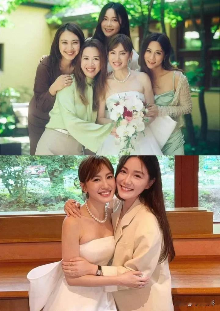 岑杏賢、張嘉兒、朱千雪、湯洛雯去了日本參加蔣家旻婚禮