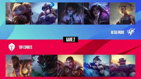  【UP vs TES 第二局】

MVP：TES.Wayward（奎桑提）
U