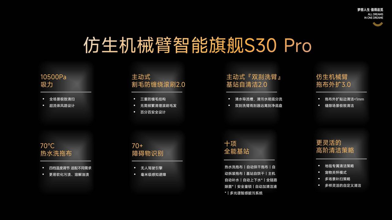 追觅科技今天带来了一大堆旗舰级新品：
- 扫拖一体机天花板：追觅仿生双机械臂尖端