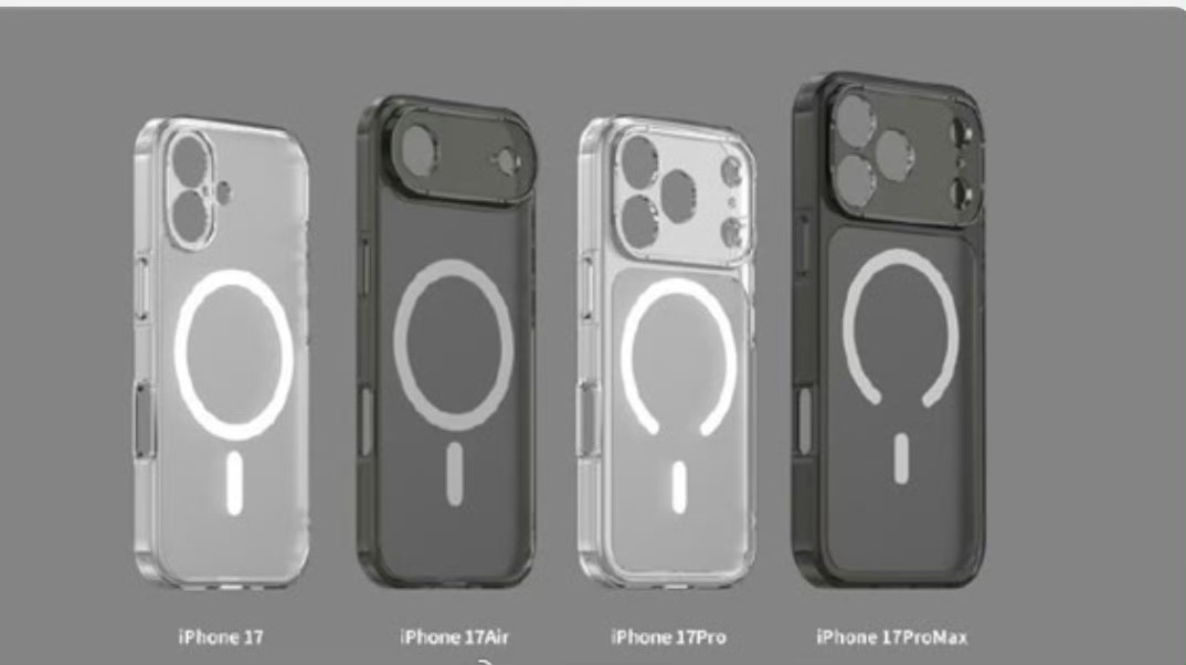 iPhone17手机壳曝光现在这种透明的清水壳真的是欣赏不来，带上之后真的是更丑
