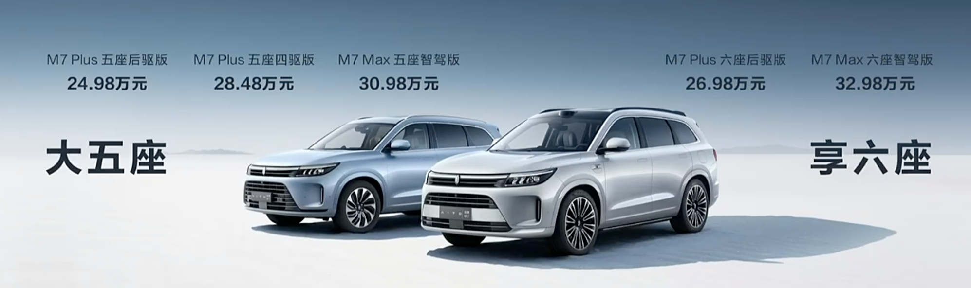 #华为问界新M7# 价格来了，强烈推荐“智驾版”！ ​​​