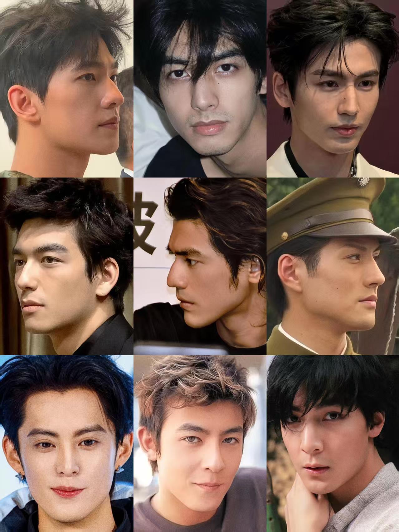 浓颜系帅哥的共性，眉眼都是。。。都是浓眉加小双，眉骨很深邃，五官立体感很强 