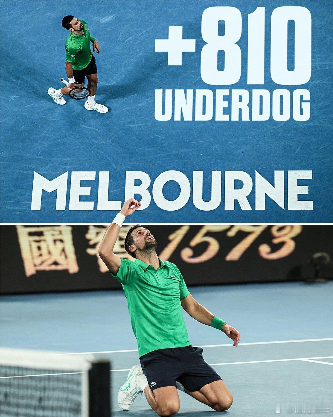 德约科维奇3比2辛纳第25个大满贯要来了吗？致敬伟大 