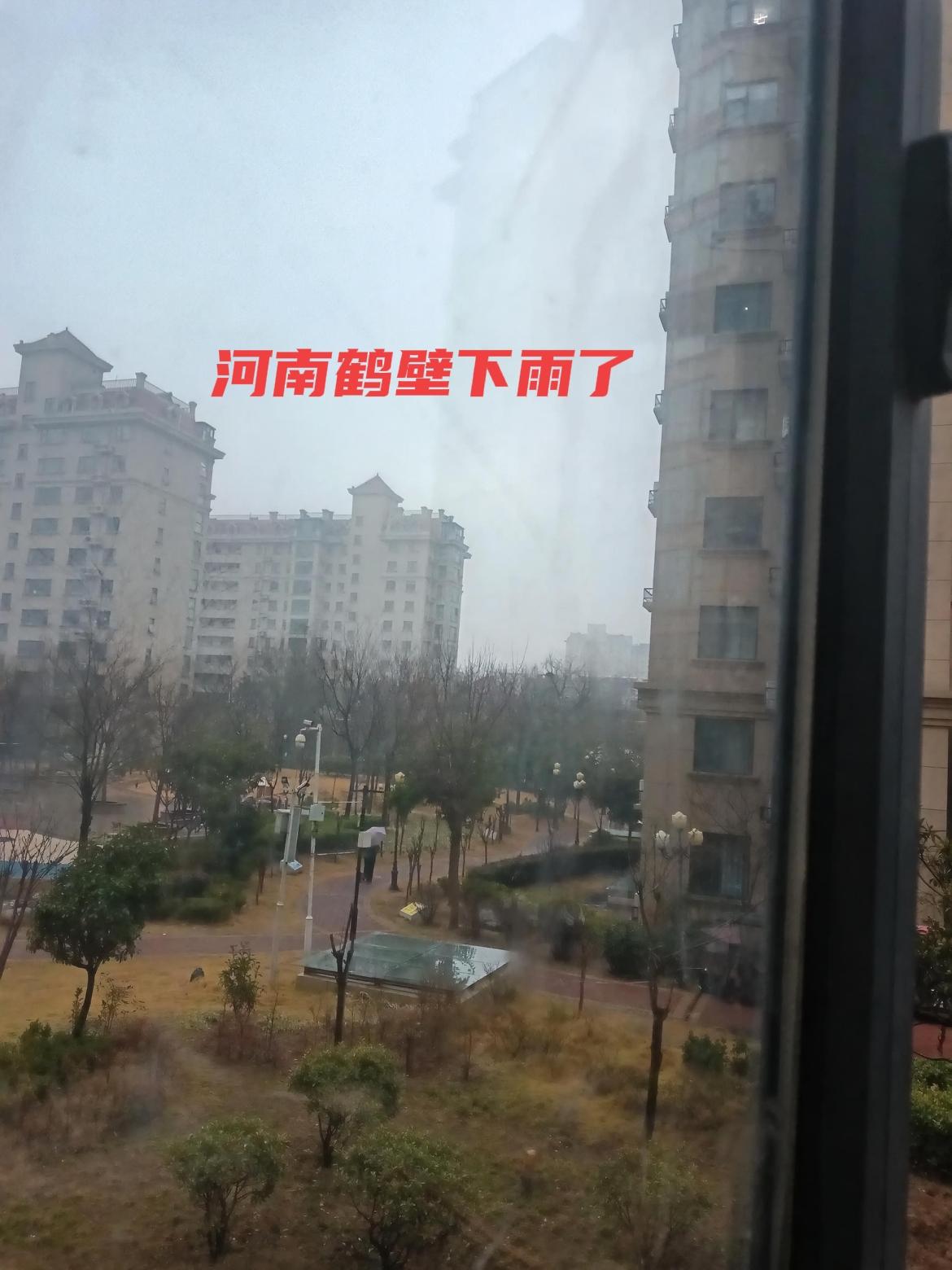 春雨贵如油，
鹤城满地流；
🐴年庆丰收，
万民乐悠悠！
