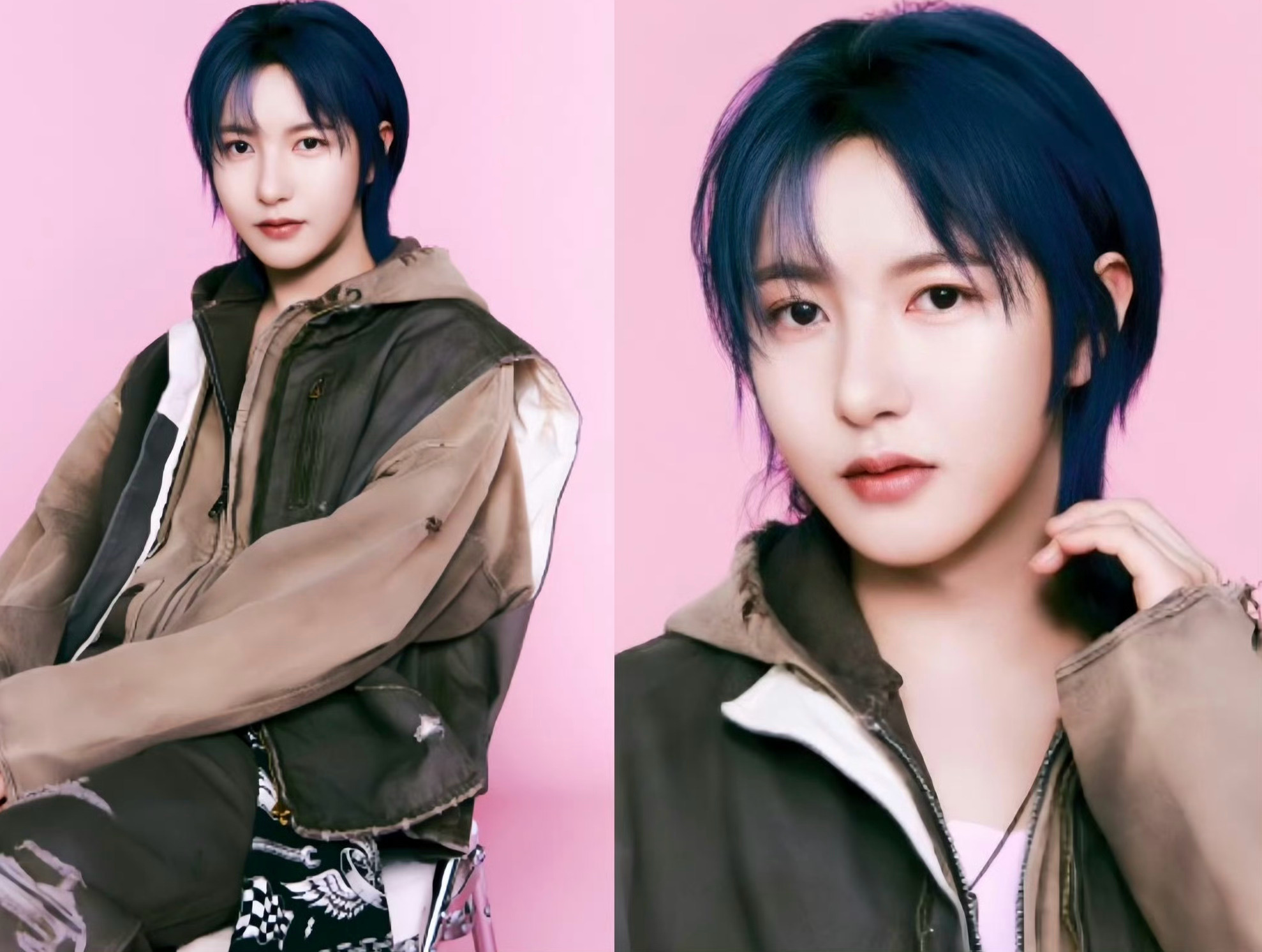 黄仁俊[超话]   hrj  黄仁俊  ✨蓝发精灵 