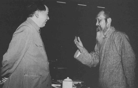 毛泽东主席与民盟中央主席张澜