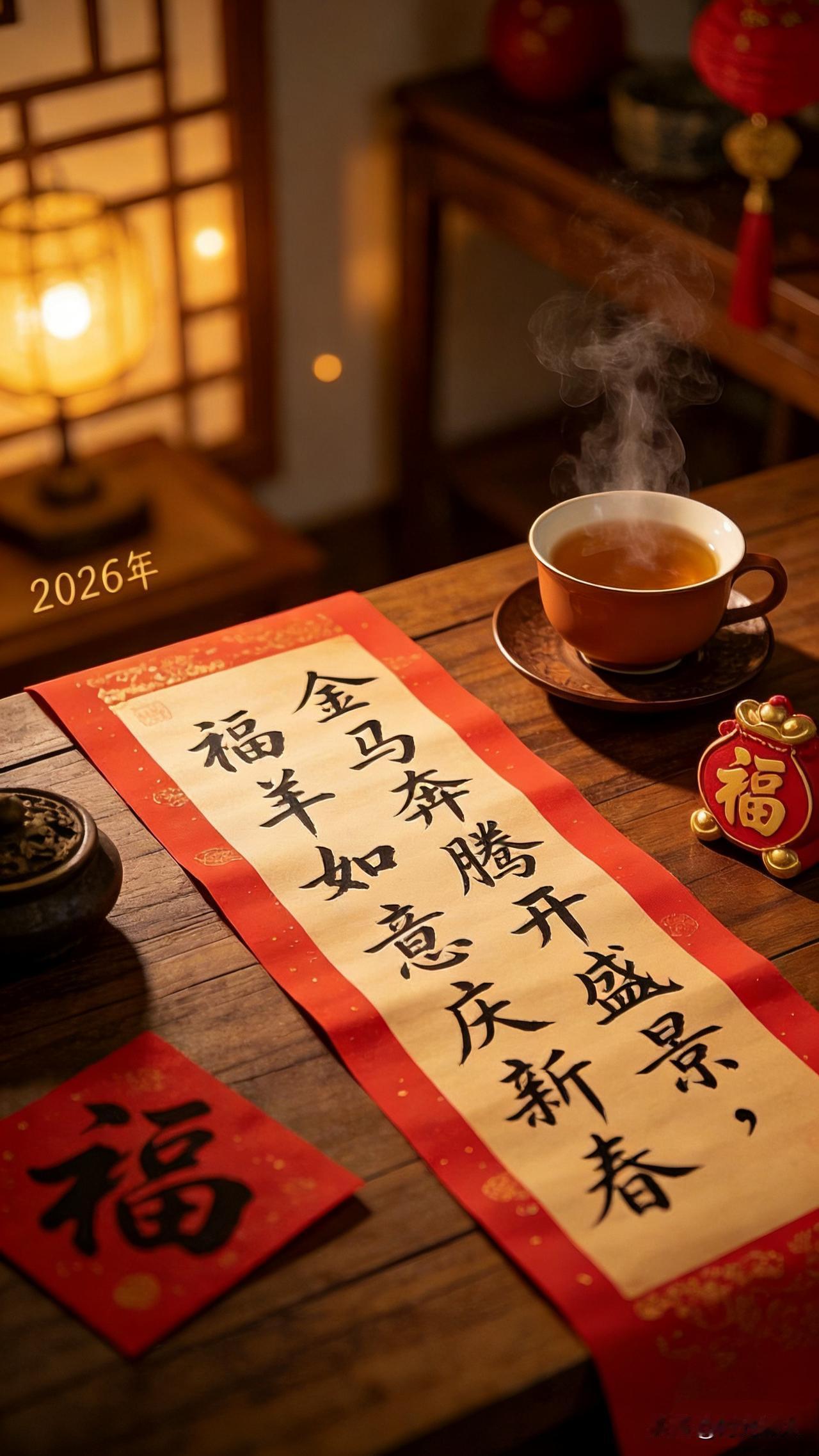 上联：福到家门春正好
下联：？
 
我先抛砖引玉：
「福到家门春正好，喜盈小院岁