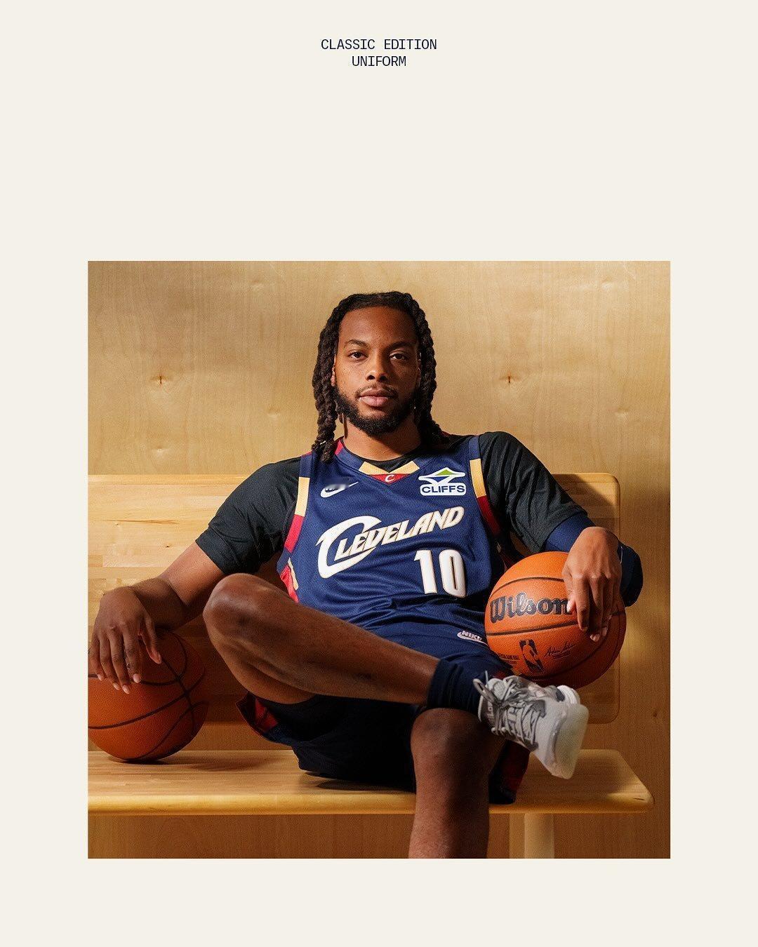 骑士加兰nba 加兰上身海军蓝复古球衣[照相机]帅！ ​​​