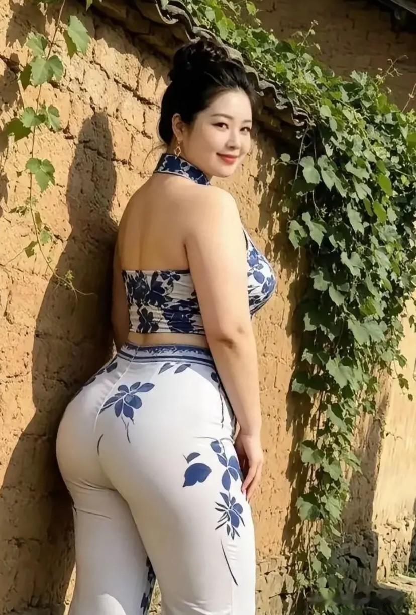 卜算子·乡壁芳姿
 
青蔓绕残墙，素影青花俏。
回首嫣然笑意柔，风拂容颜好。
 