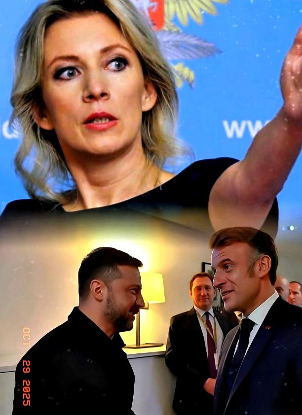 马克龙在那边慷慨激昂，说要派兵去乌克兰。结果俄罗斯那个女发言人，叫扎哈罗娃，轻飘