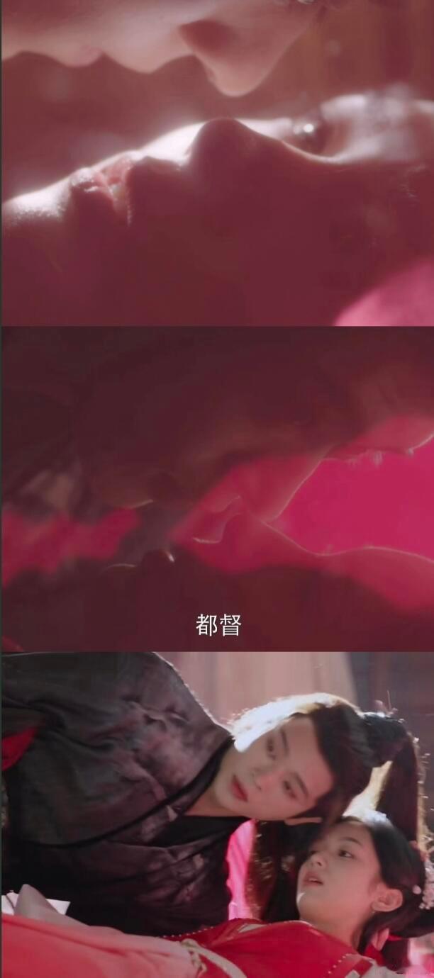两人假借角色大爱一场 禾晏和肖珏演着假夫妻，红纱帐盖住摔倒的两人时，或许会想假戏