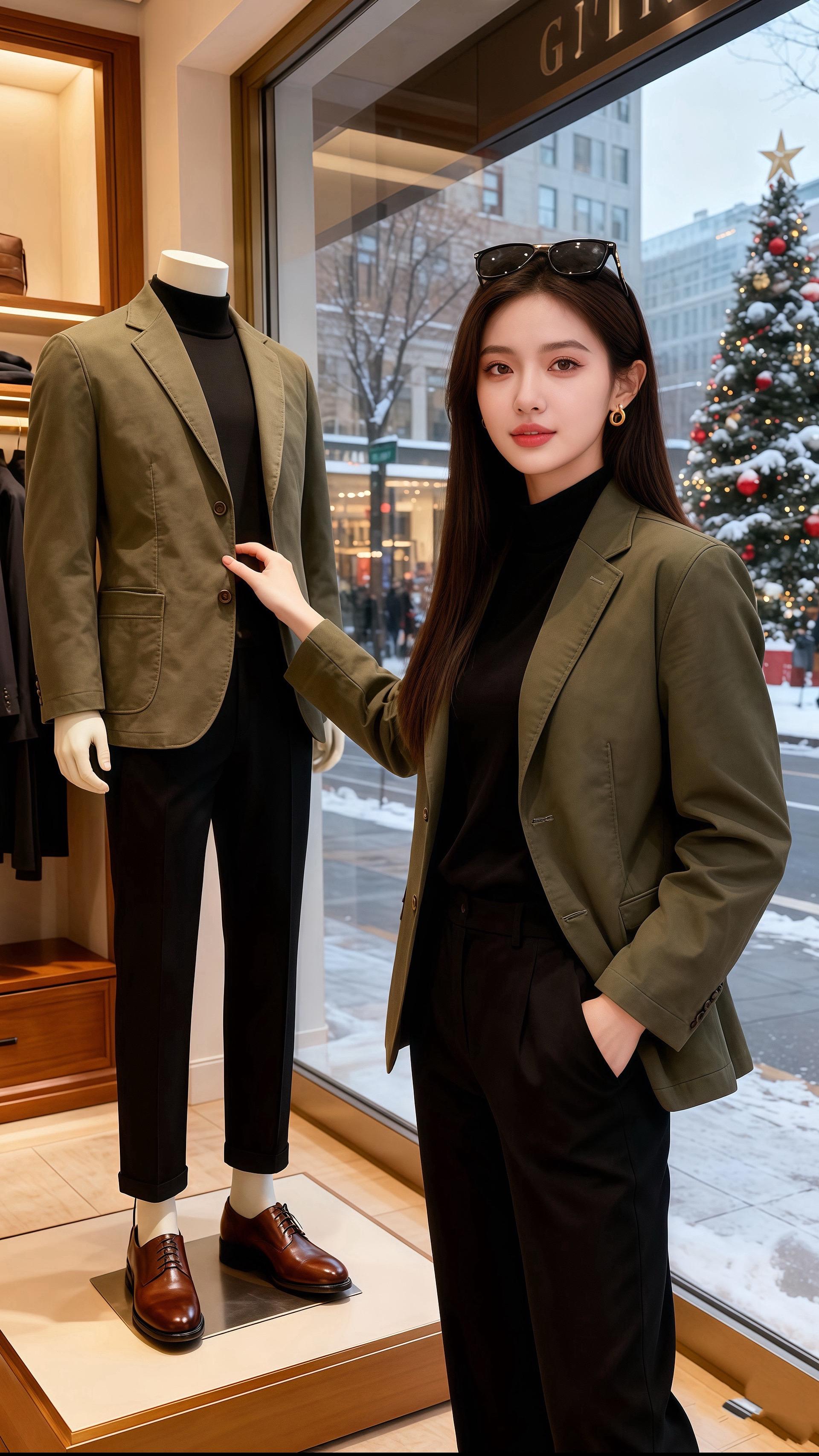 《冬咖与苔绿》  雪裹着圣诞松的香扑在橱窗时，她正站在咖啡厅里翻杂志。...