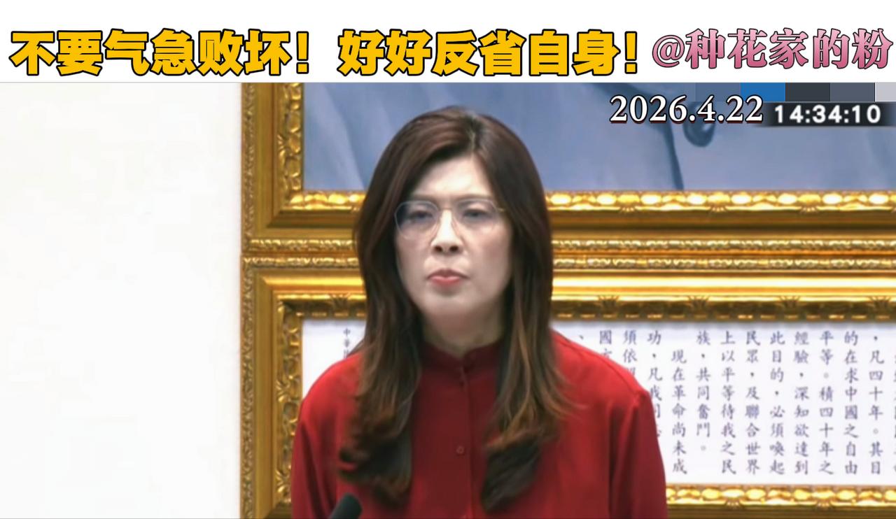 赖清德癞窜访非洲失败，气急败坏、到处甩锅咬人。

今天郑丽文在中常会上发言，劝赖