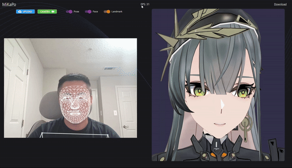 MiKaPo： Web浏览器内运行的动作捕捉AI项目地址：  github.co