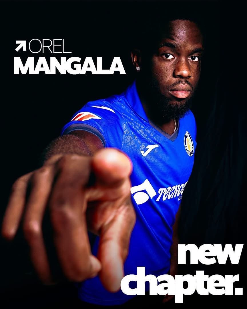 基達菲官方宣佈，從里昂借用28歲比利時中場奧利爾文加拉（Orel Mangala