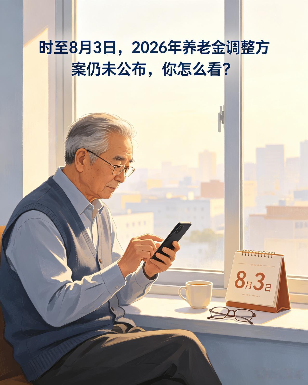 转眼已经到8月3日，2026年养老金调整方案依旧没有传来正式消息。梳理近几年的情