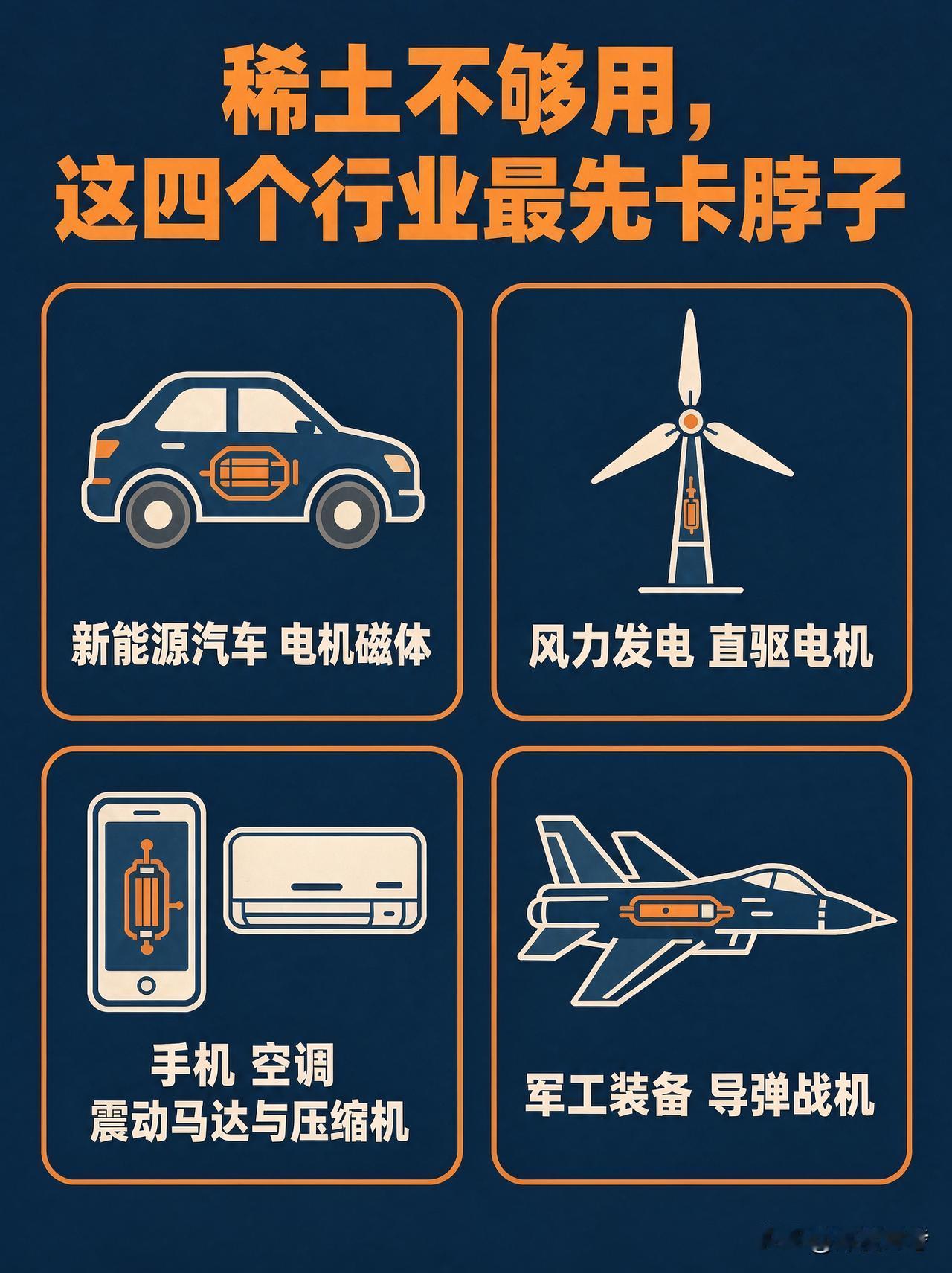 都说稀土是"工业维生素"。美国一年要用约4.8万吨稀土磁材，自家只能产300来吨