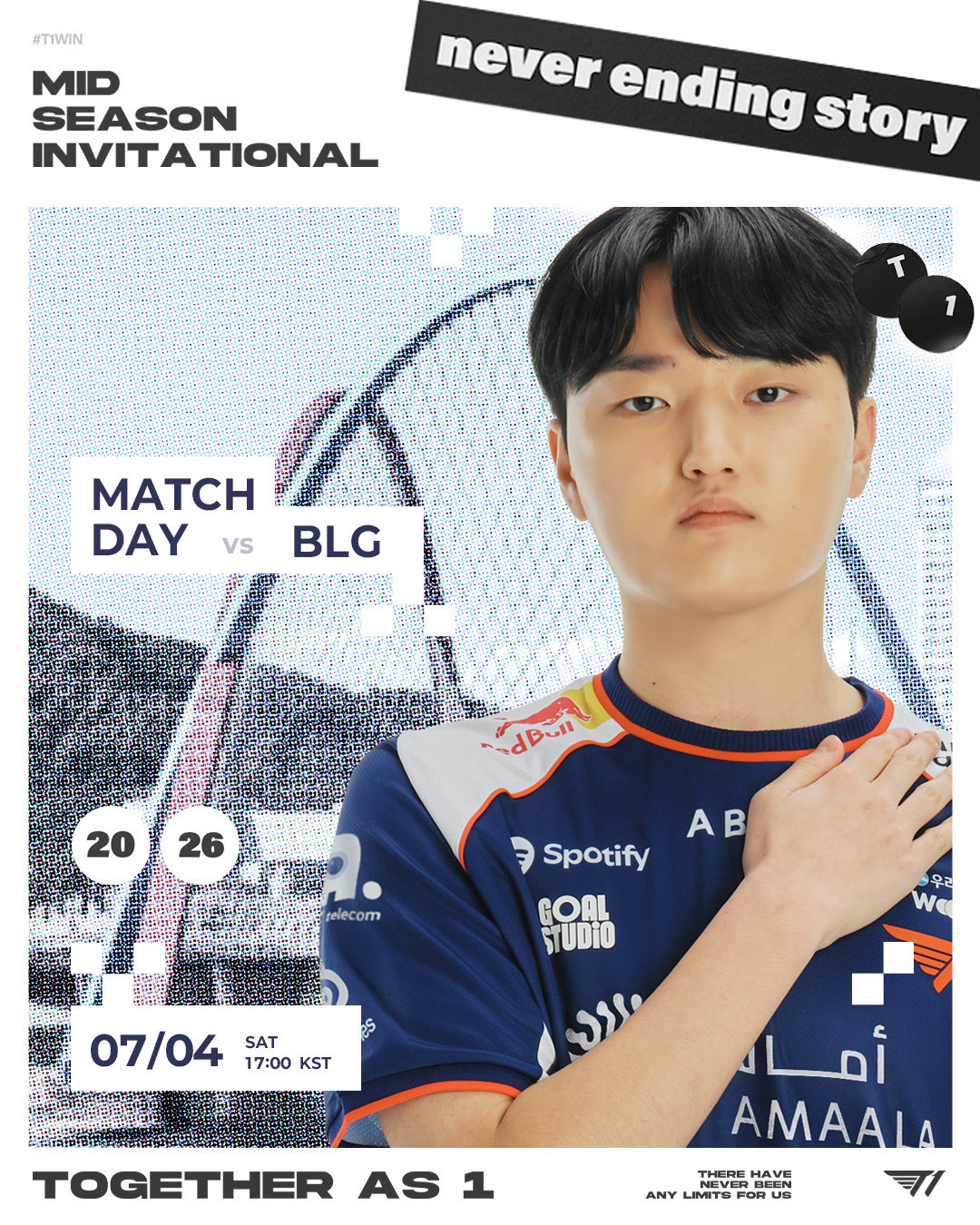 【2026MSI 】 vs 今天的比赛对阵BLG，请粉丝们多多支持！T1T1LO