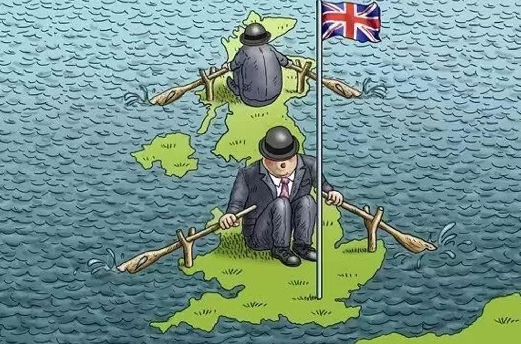 英国的“福报”终于轮到自己了。
 
这个世界80%的雷区都与英国脱不了干系，身为