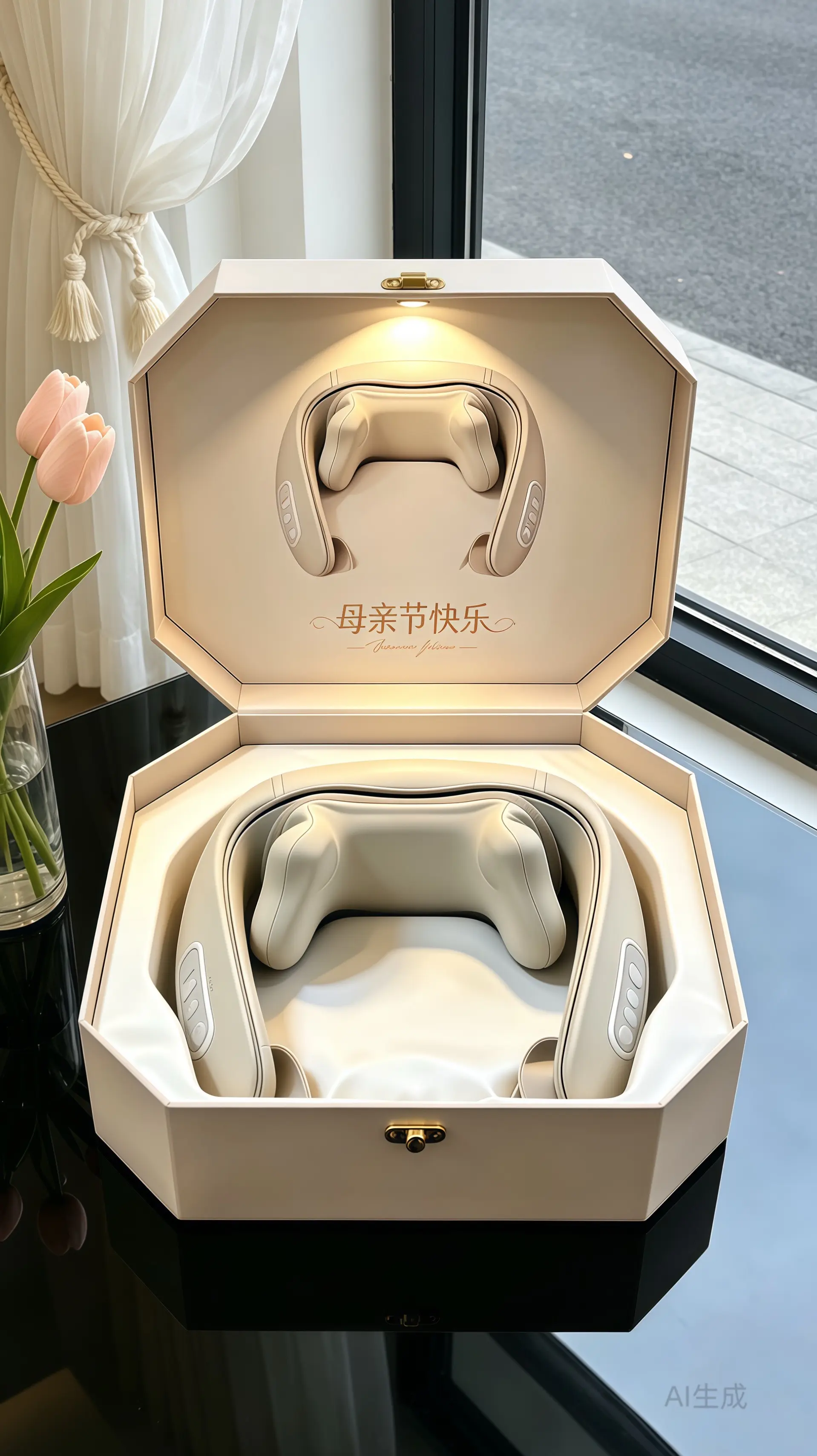腰颈按摩披肩。
