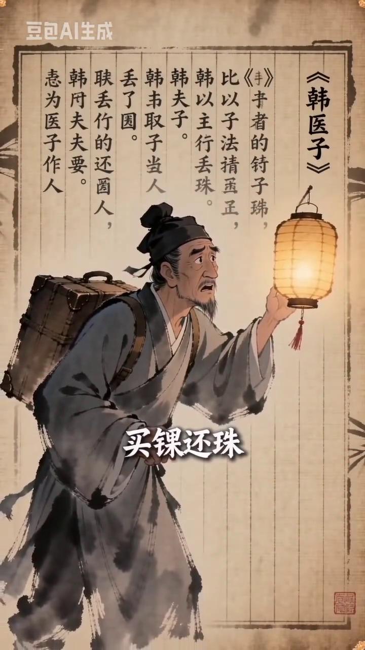 看图猜成语。
仔细看，这个人手里明明提着灯，为什么却到处在找东西？今天这题连研究