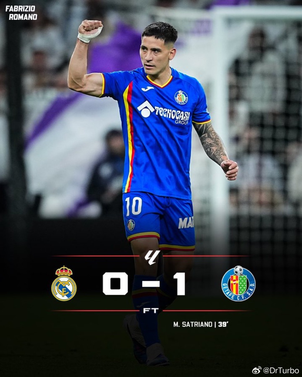 一觉醒来 皇马不敌赫塔费皇马0比1赫塔菲热点现场 为赫塔费打进制胜进球的是萨特里