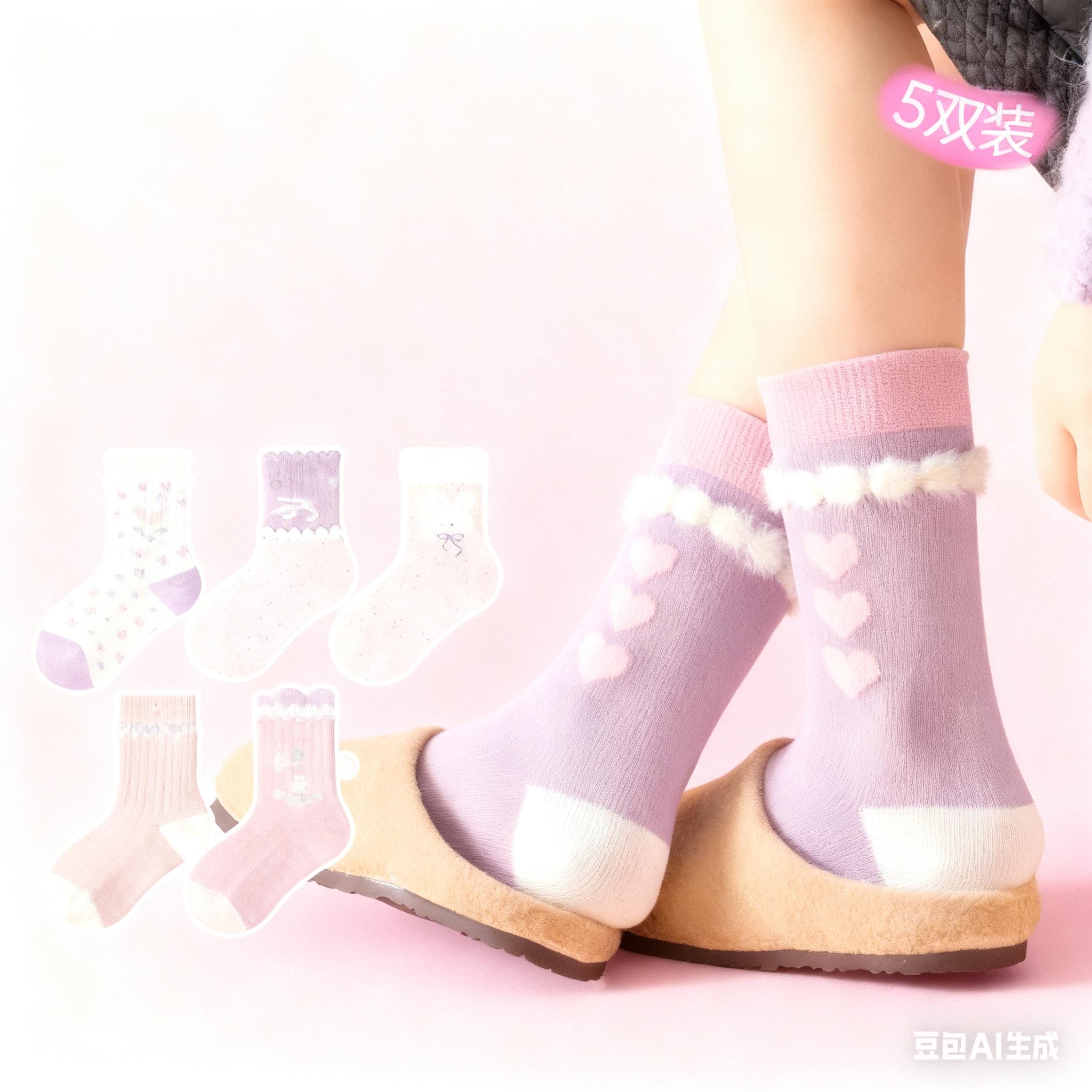 天冷了新款暖暖袜，快给宝贝安排上，加高筒的设计牢牢套住秋裤更保暖，不臭...