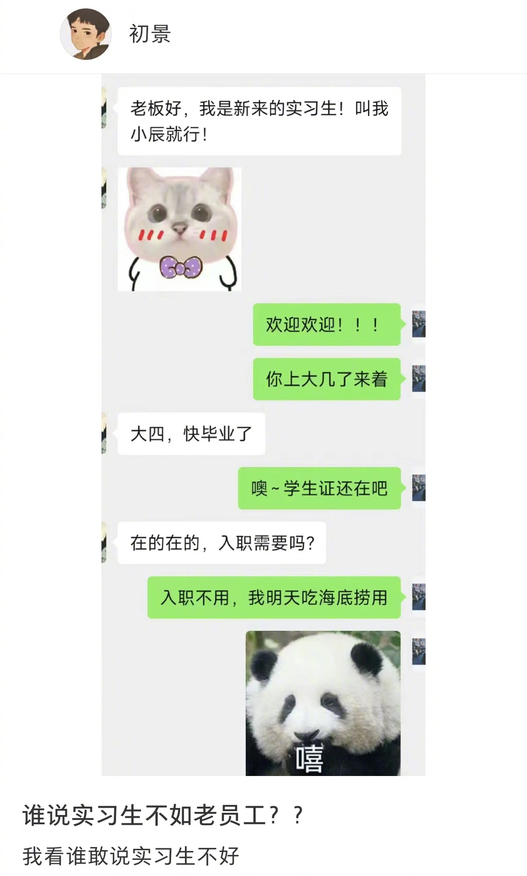 实习生打入公司内部全靠海底捞 ​​​