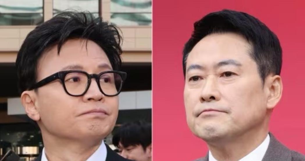 韩国最大的在野党国民力量党，现在彻底分裂了。

2 月 20 号，党首张东赫穿着