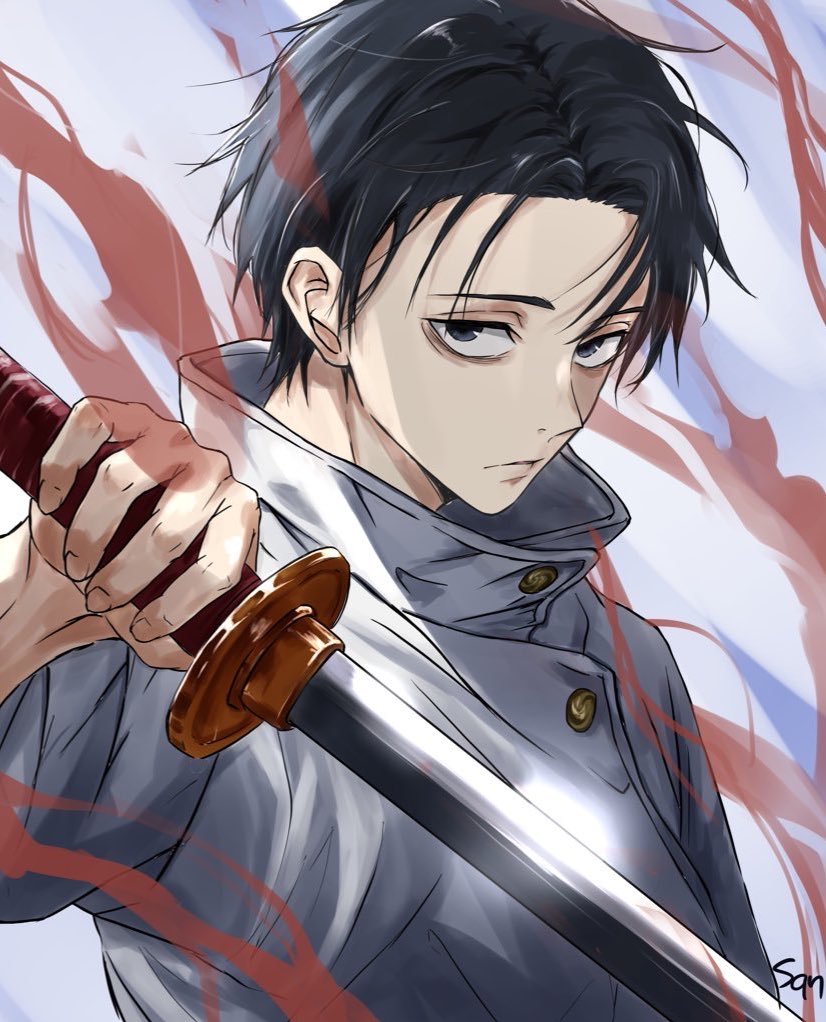 咒术回战乙骨忧太就这个乙骨忧太真的好好看啊.[哇]绘：hi_othukare ​