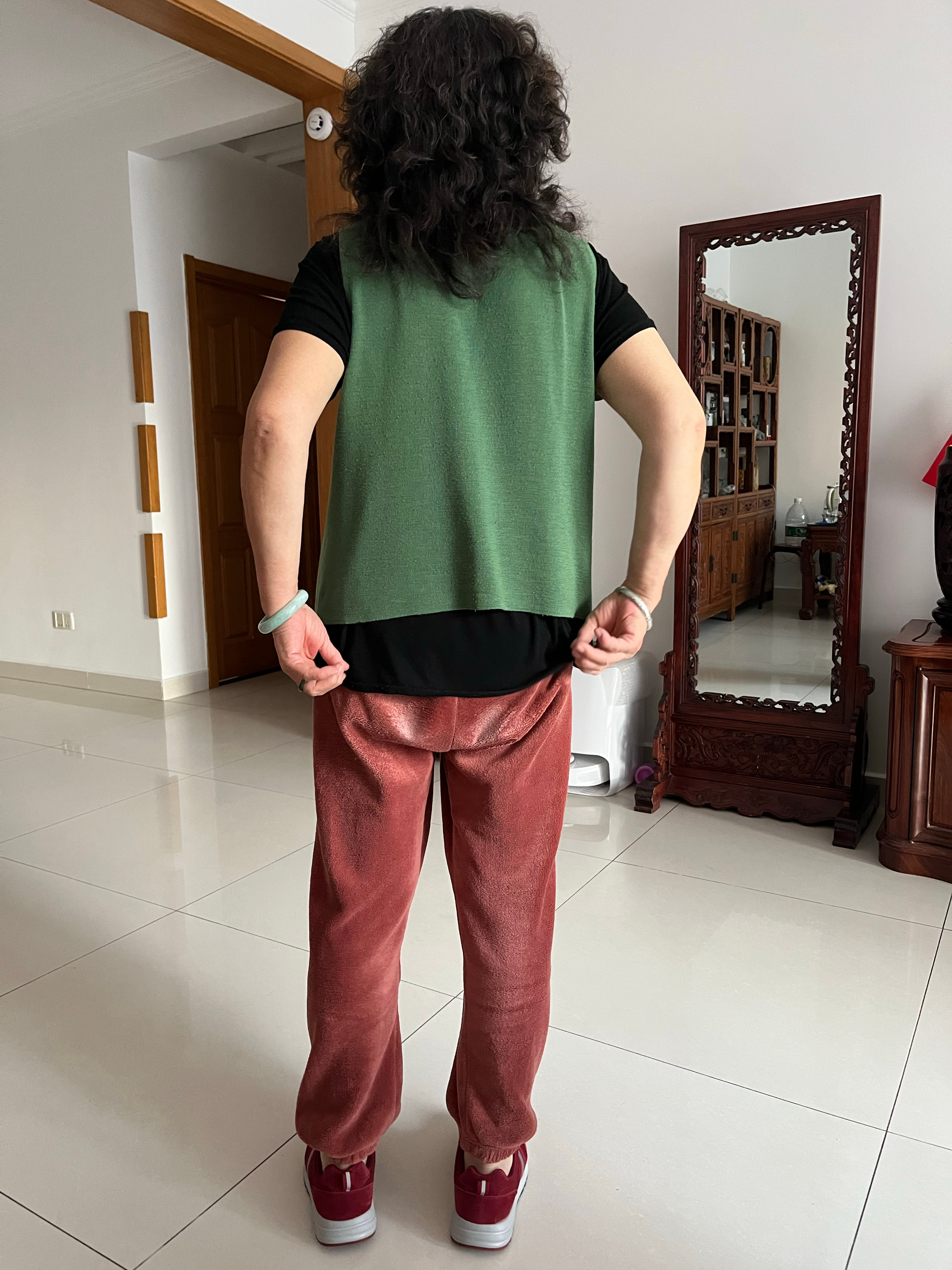 最近天气冷，大概3周没见我妈了，我老妈竟然又瘦了，目前110斤，还不到两个月，从