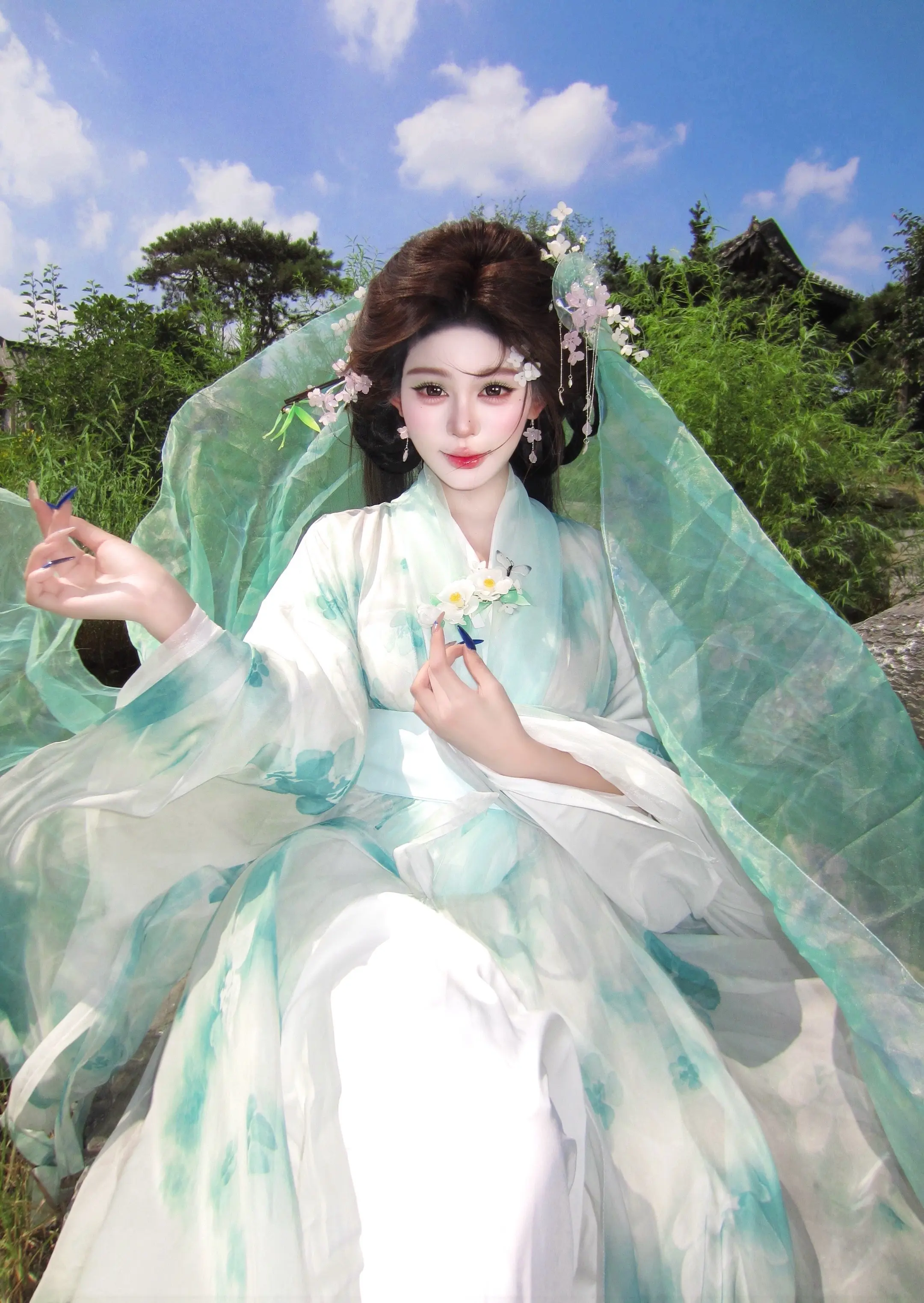 谁能拒绝清清爽爽的绿汉服🍃。