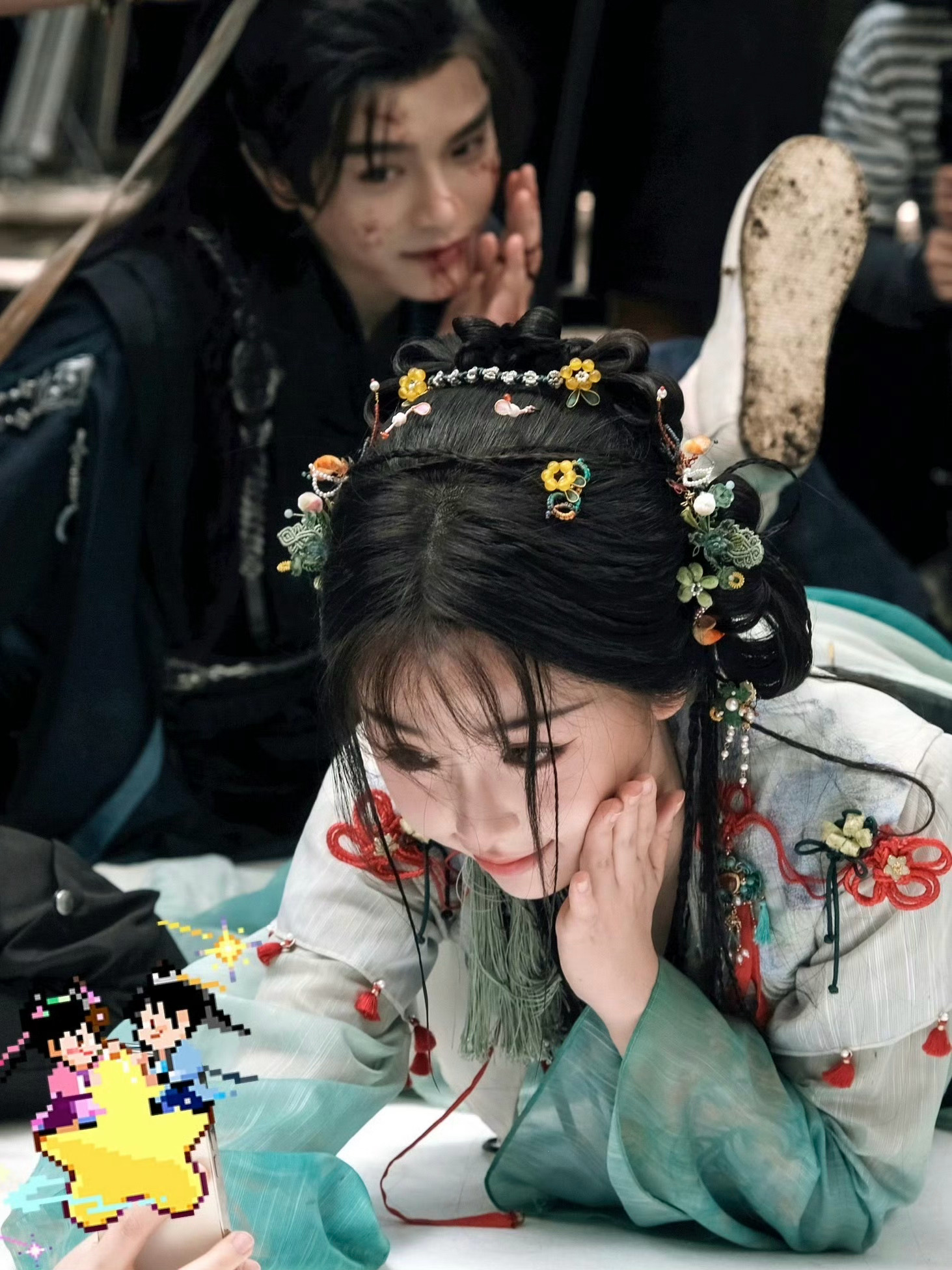 “我喜欢谁就会模仿她的动作” ​​​