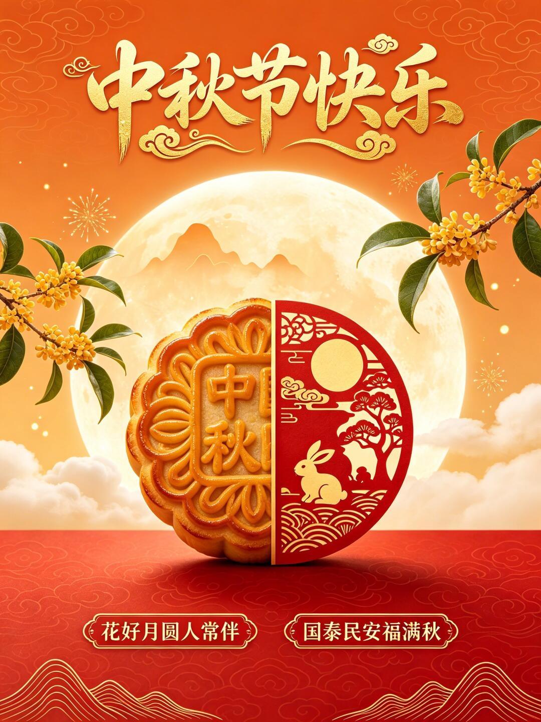 皓月映山河，中秋寄安康🏮。2026的中秋月色皎洁澄澈，遍照万家灯火，山河锦绣，