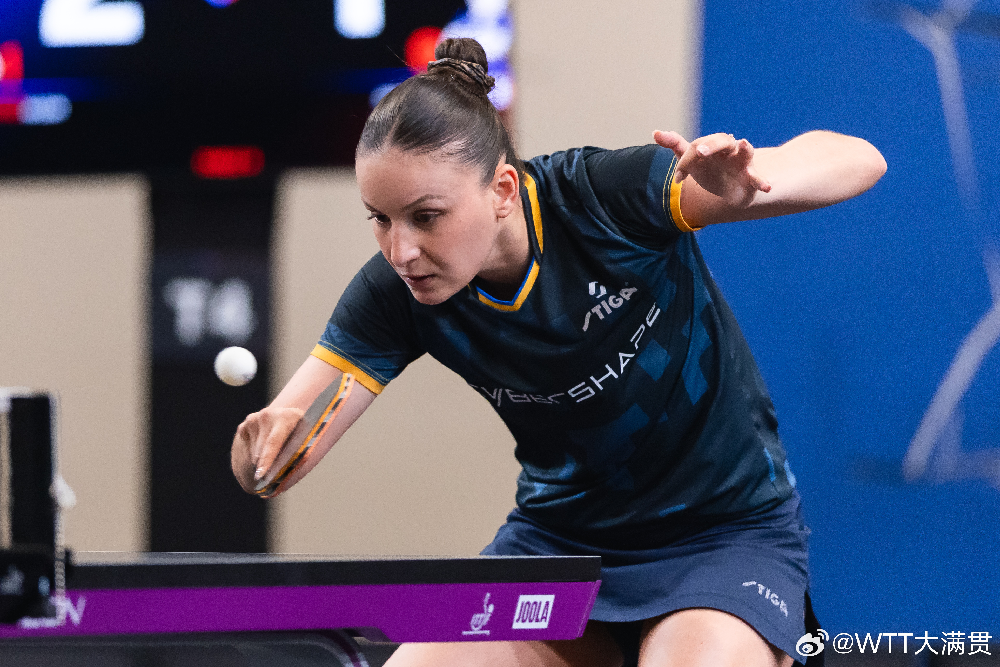 WTT美国大满贯2026 女单1/32决赛梁夏银(KOR) 3-1奧黛莉·扎里夫