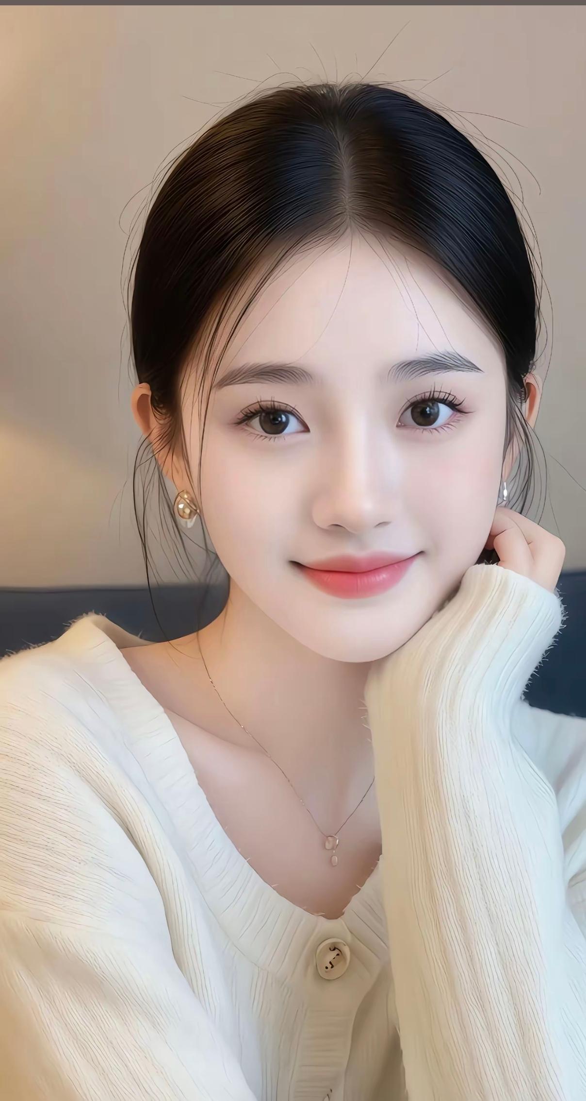 温柔甜美的少女，微笑如春风拂面