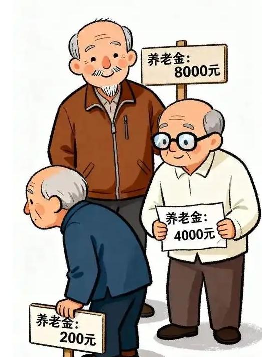 养老金大致分了5个梯队，

看看你落在哪一层：

第1梯队：1800元以内——多