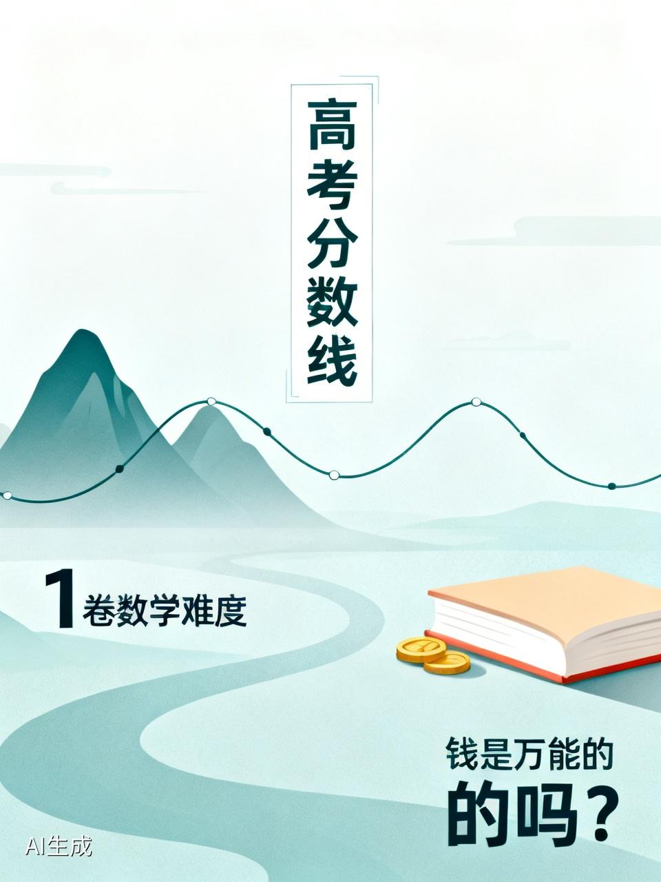 好几个省份公布了分数线，今年1卷数学难度超高，导致招生分数线普遍下降，说不定真能