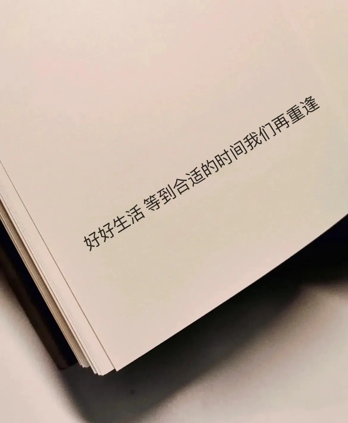 好好生活 等到合适的时间我们再重逢.