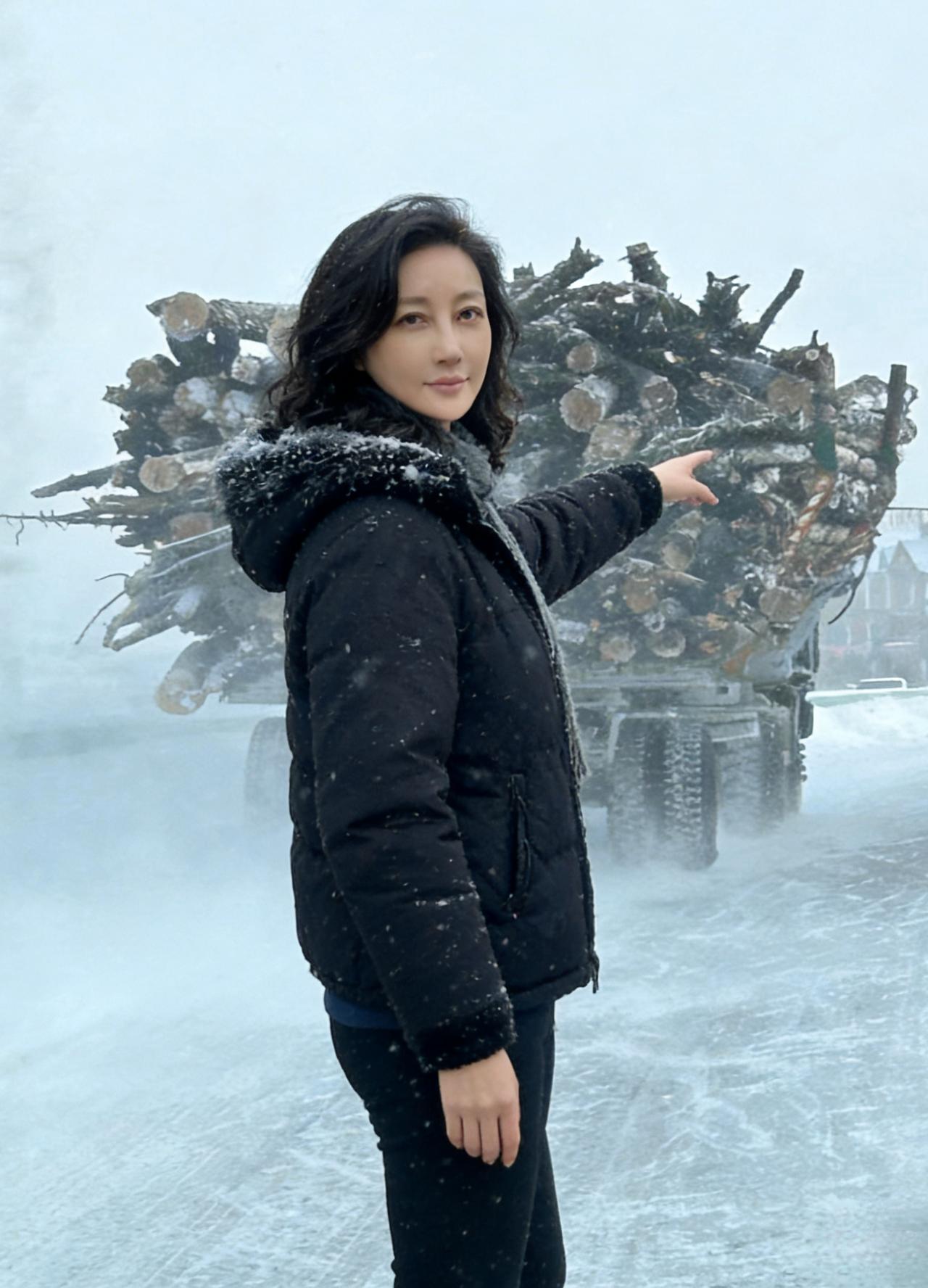 风穿过我的指缝
带着木车的气息，和雪的冰凉
我伸出手臂
不是为了抵达，而是为了指