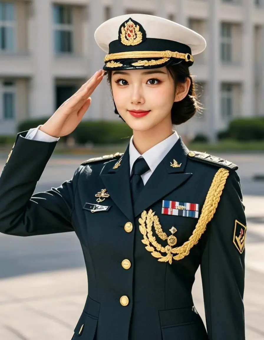 AI敬礼英姿
