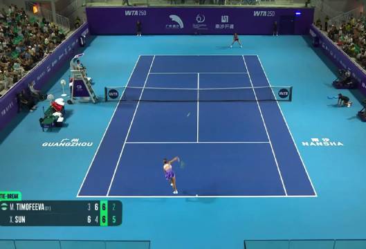 #广网2026# WTA250广州女单正赛第二轮
🇨🇳孙心然6-3/4-6/7-6(3)🇺🇿季莫费耶