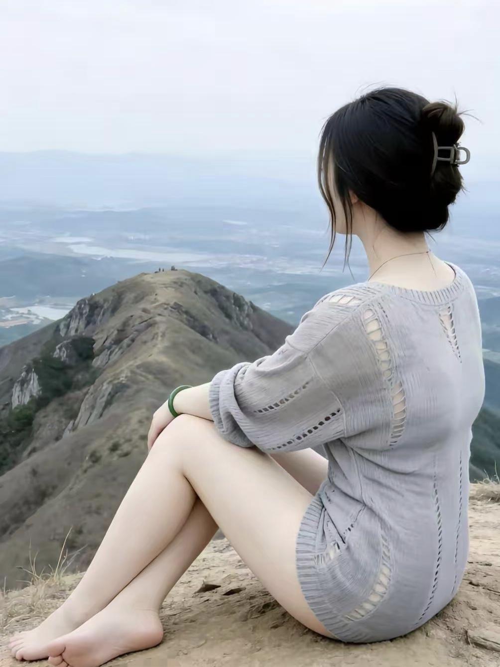 春暖花开的季节正适合爬山，当登到山顶时，微风拂面总能让人感到心旷神怡。