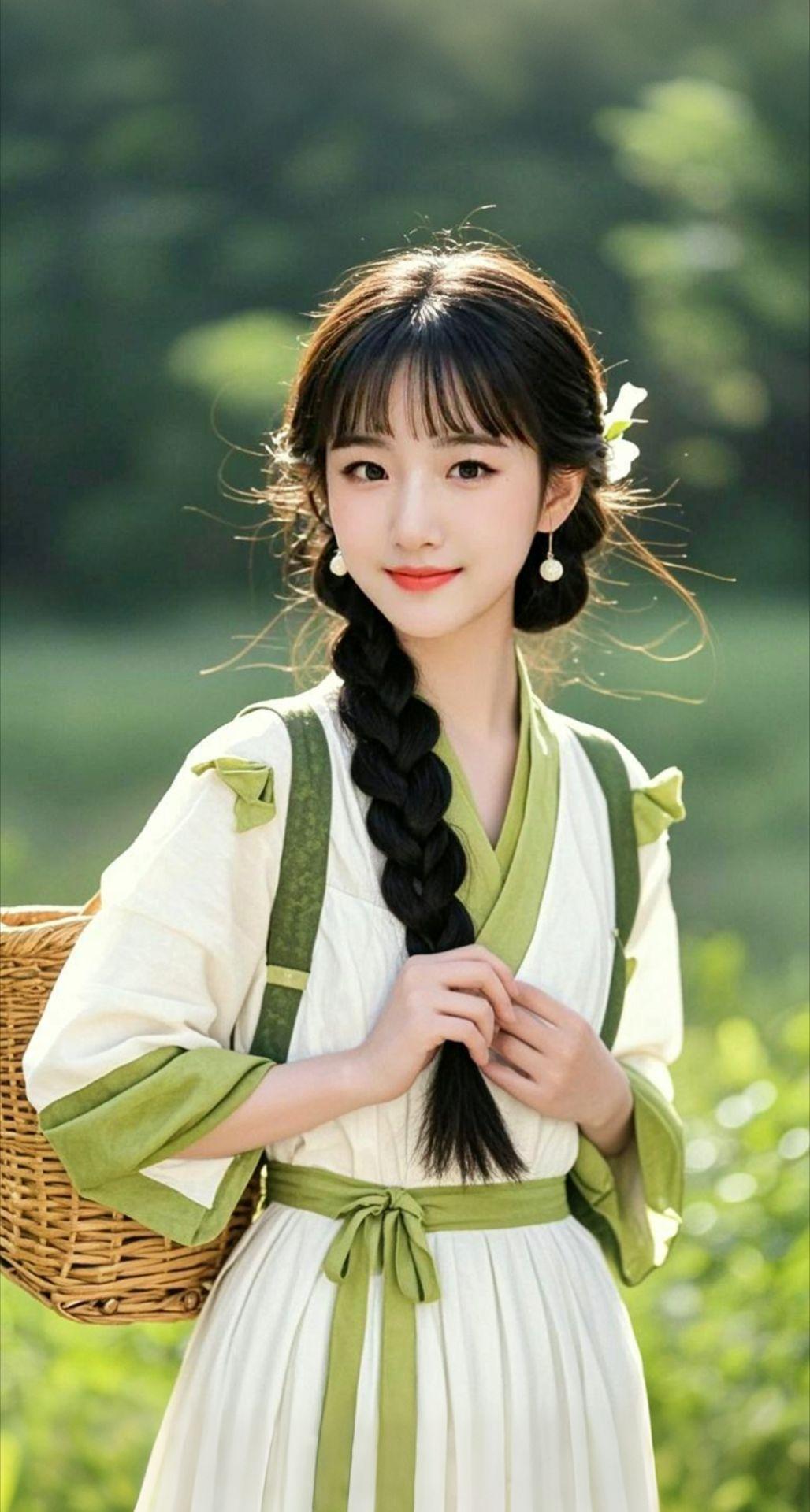 AI扩图 AI绿野佳人